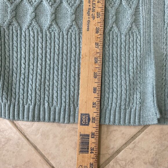 Chico's Women's Cable Stitch Knit Cardigan - Wool Cashmere Blend Medium - Picture 11 of 12